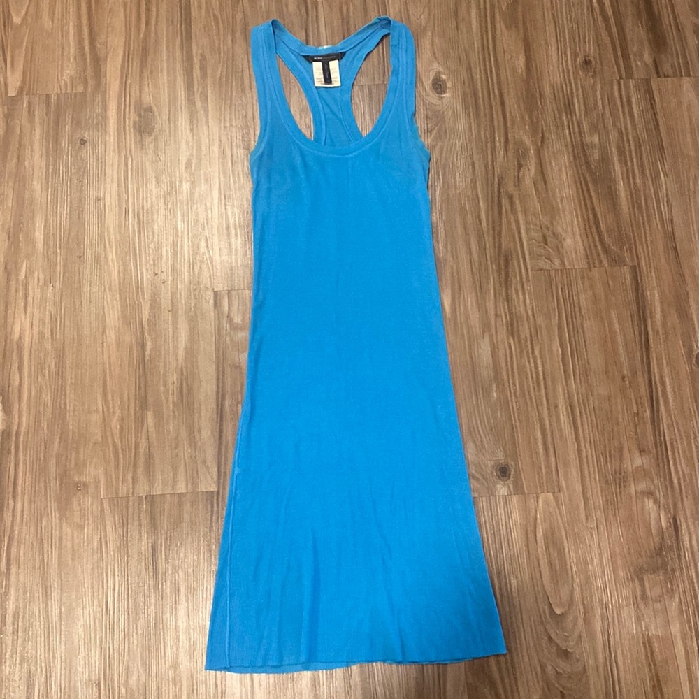 Blue BCBGMaxazria racer back tshirt dress